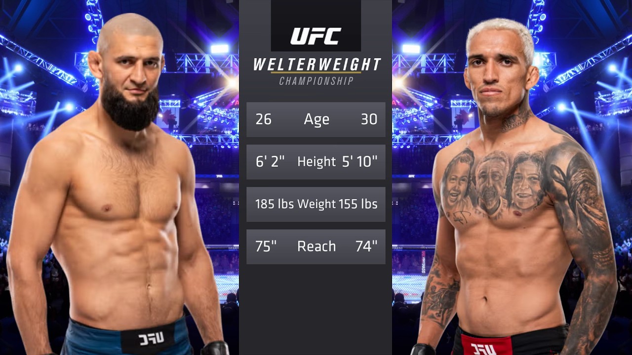 Khamzat Chimaev vs Charles Oliveira Full Fight - UFC 4 Fight Of The Night