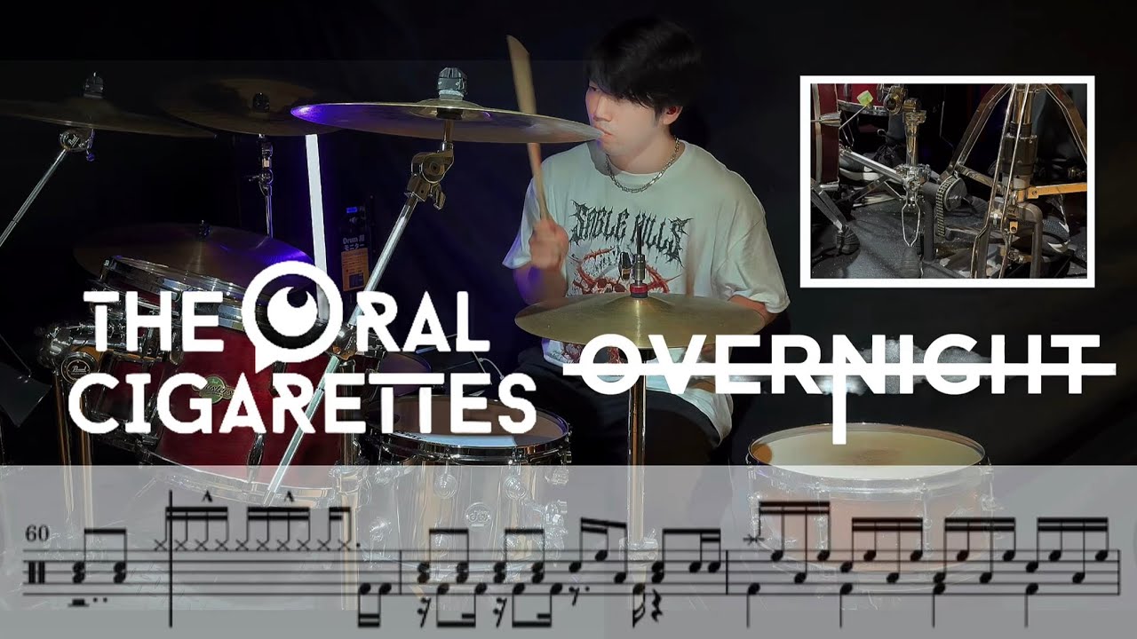 【譜面DL可】OVERNIGHT / THE ORAL CIGARETTES【叩いてみた】 #桃源暗鬼