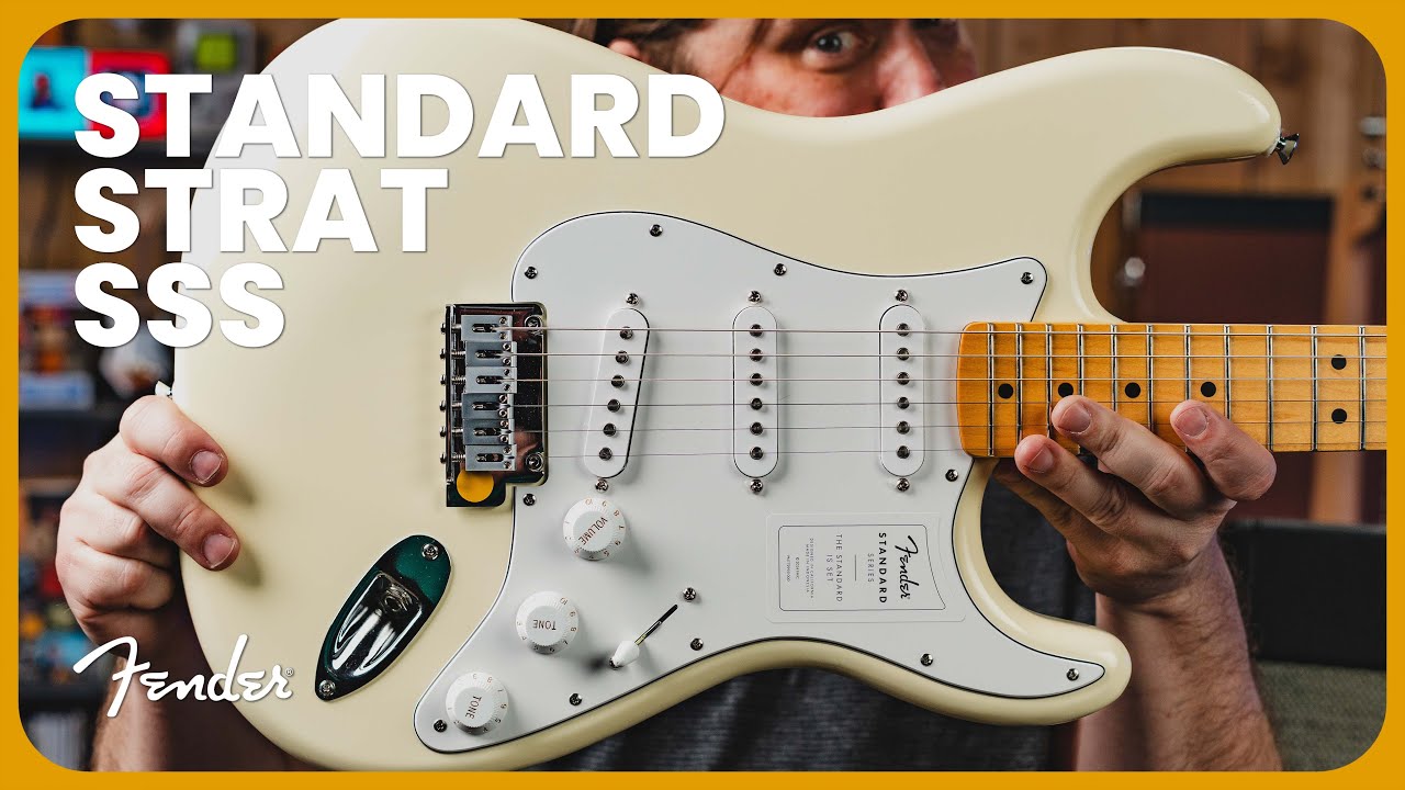 Демонстрация электрогитары Fender Standard Series Stratocaster (SSS)