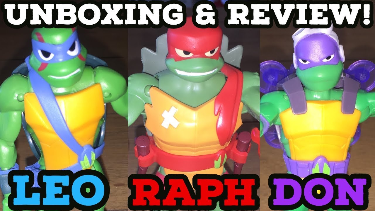 Rise of The TMNT Action Figures: Leonardo | Raphael | Donatello [Unboxing & Review]