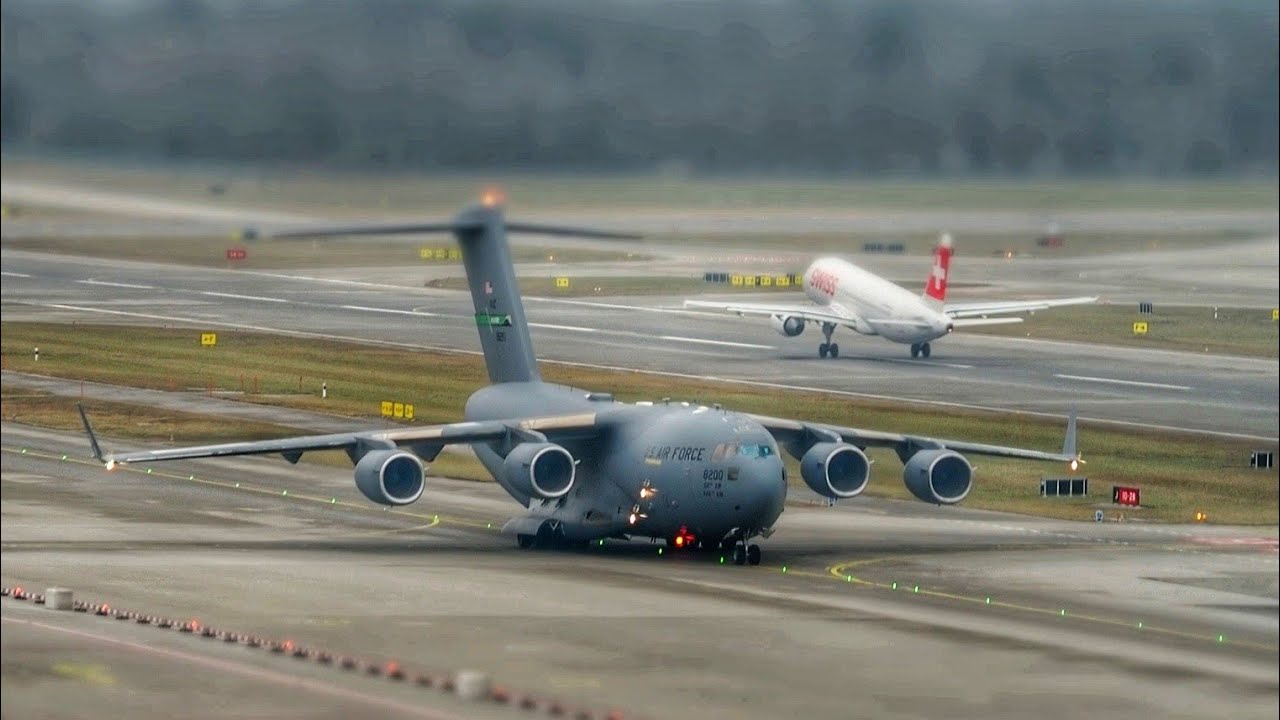 WEF26 Traffic | Zurich Airport | 18.01.2026 #C17 #C40C #GLF6 #Tiltshift 