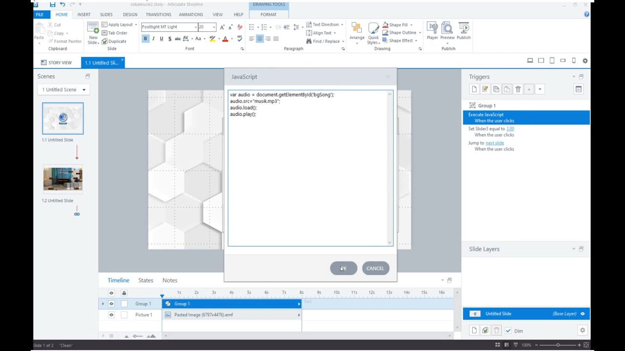 backsound pada articulate storyline