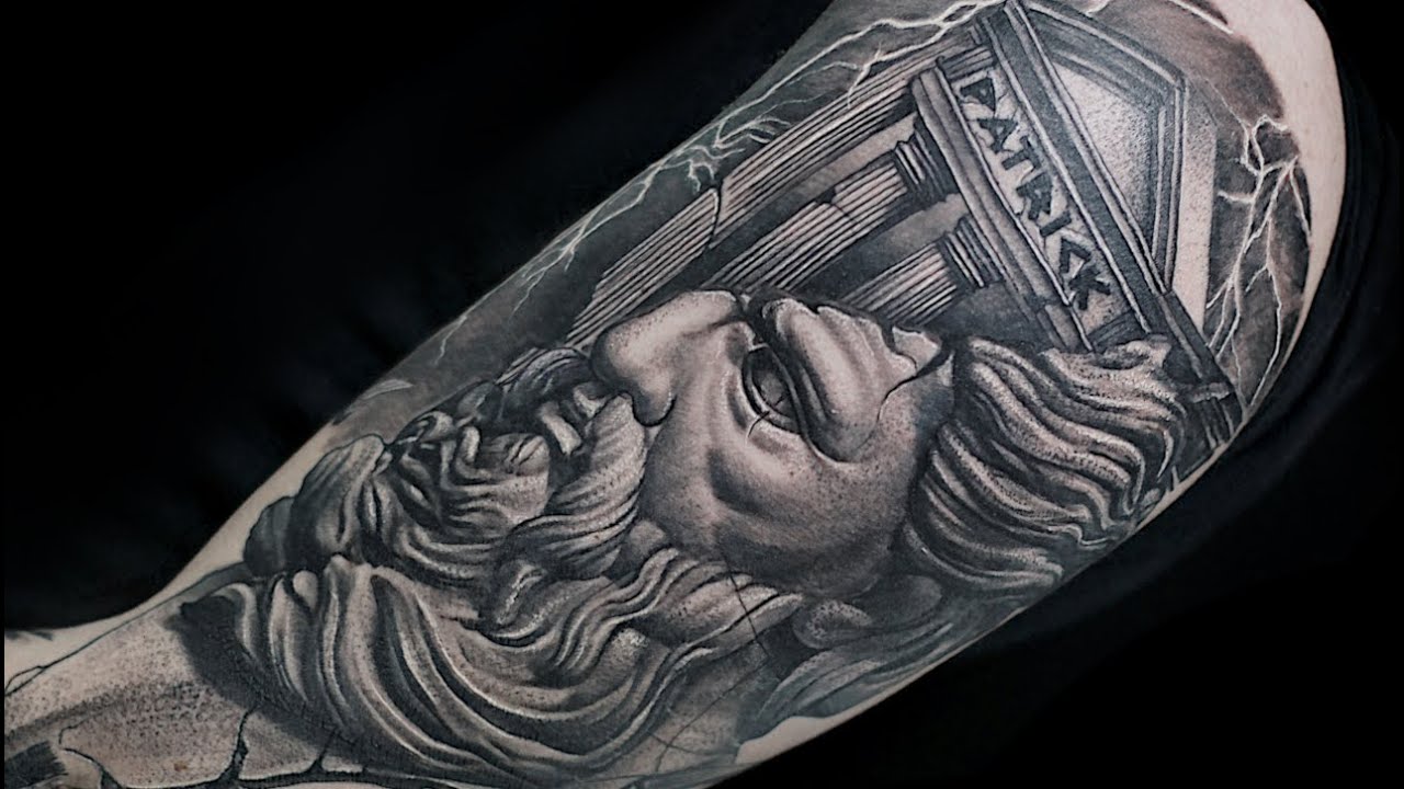 Greek mythology tattoo time lapse