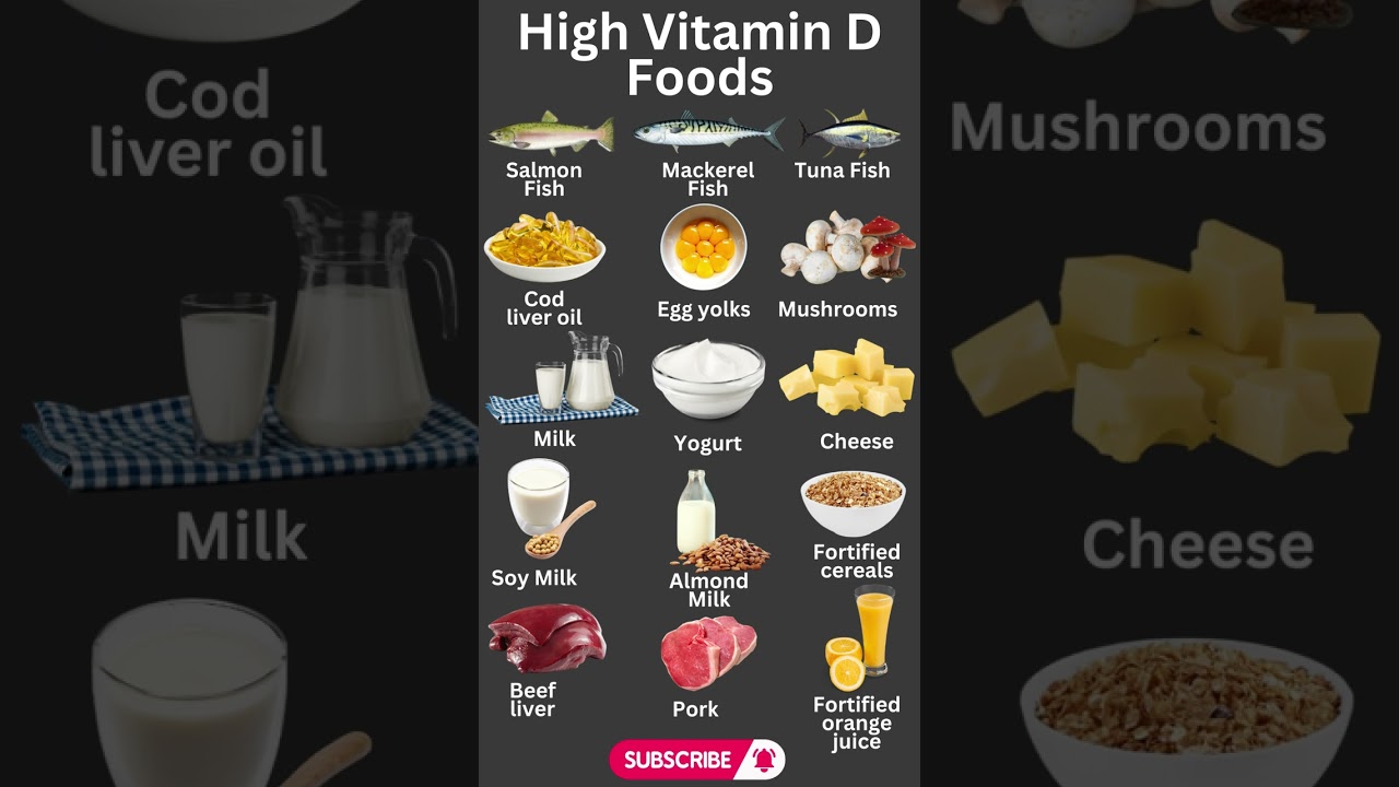 High Vitamin D Foods #shorts #viral #health #food