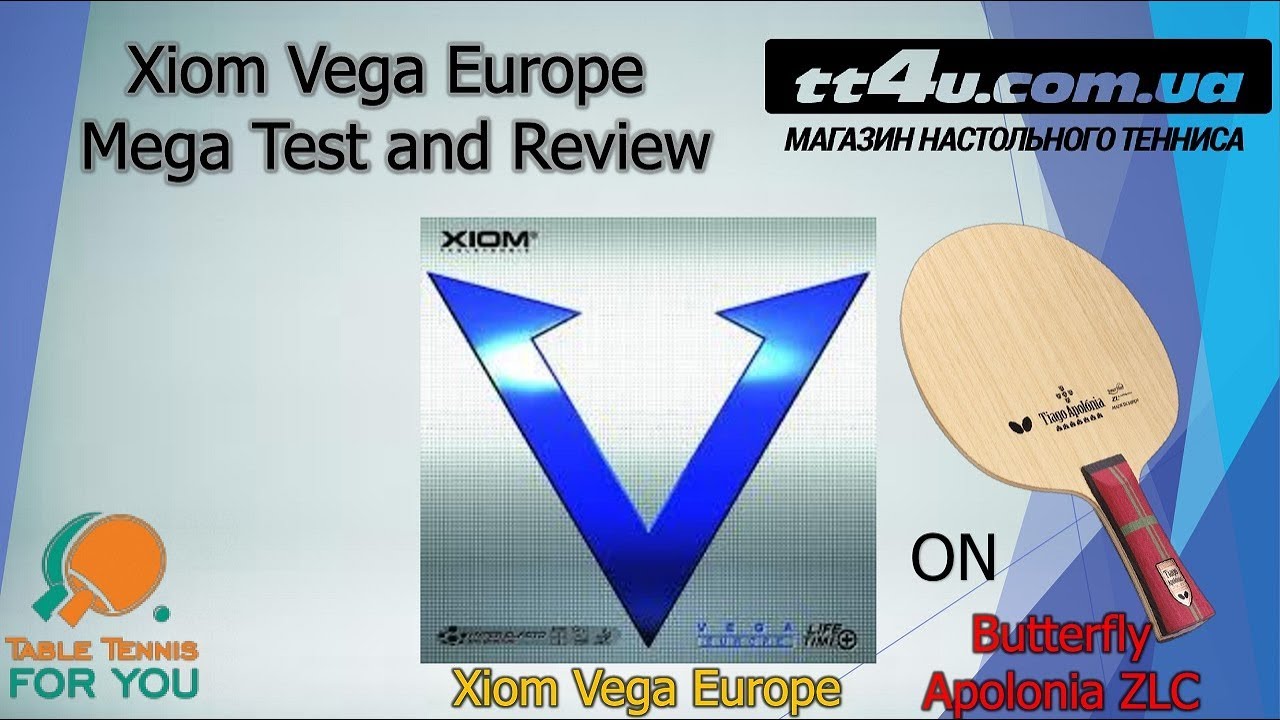 Xiom Vega Europe Mega Test and Review II Тест и обзор накладки Xiom Vega Euro