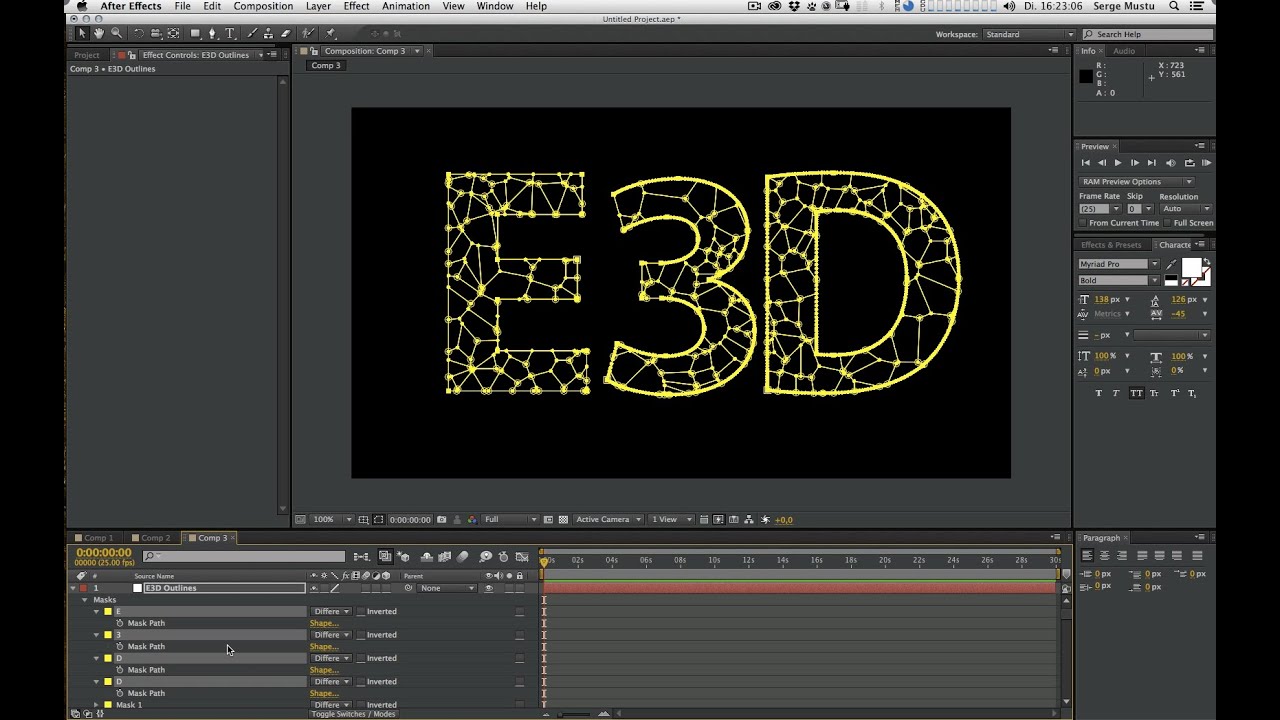 Element 3D Tutorial:  Pre Fracture any extruded Geometry into Chunks inside of After Effects