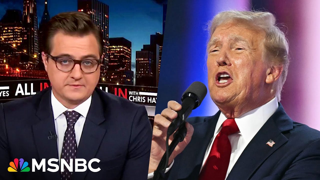 Chris Hayes reads ‘deranged’ transcript of Trump RNC speech: 'Obviously in decline'