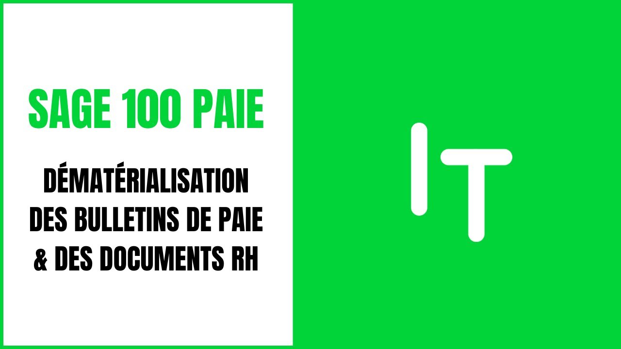 Sage 100 Paie : Dématérialisation des bulletins de paie & des documents RH - RePlay
