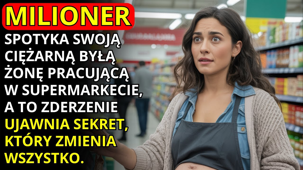 MILIONER WCHODZI DO SUPERMARKETU Z DZIEWCZYNĄ… I WIDZI BYŁĄ ŻONĘ W CIĄŻY, KTÓRA PRACUJE NA KASIE TU.