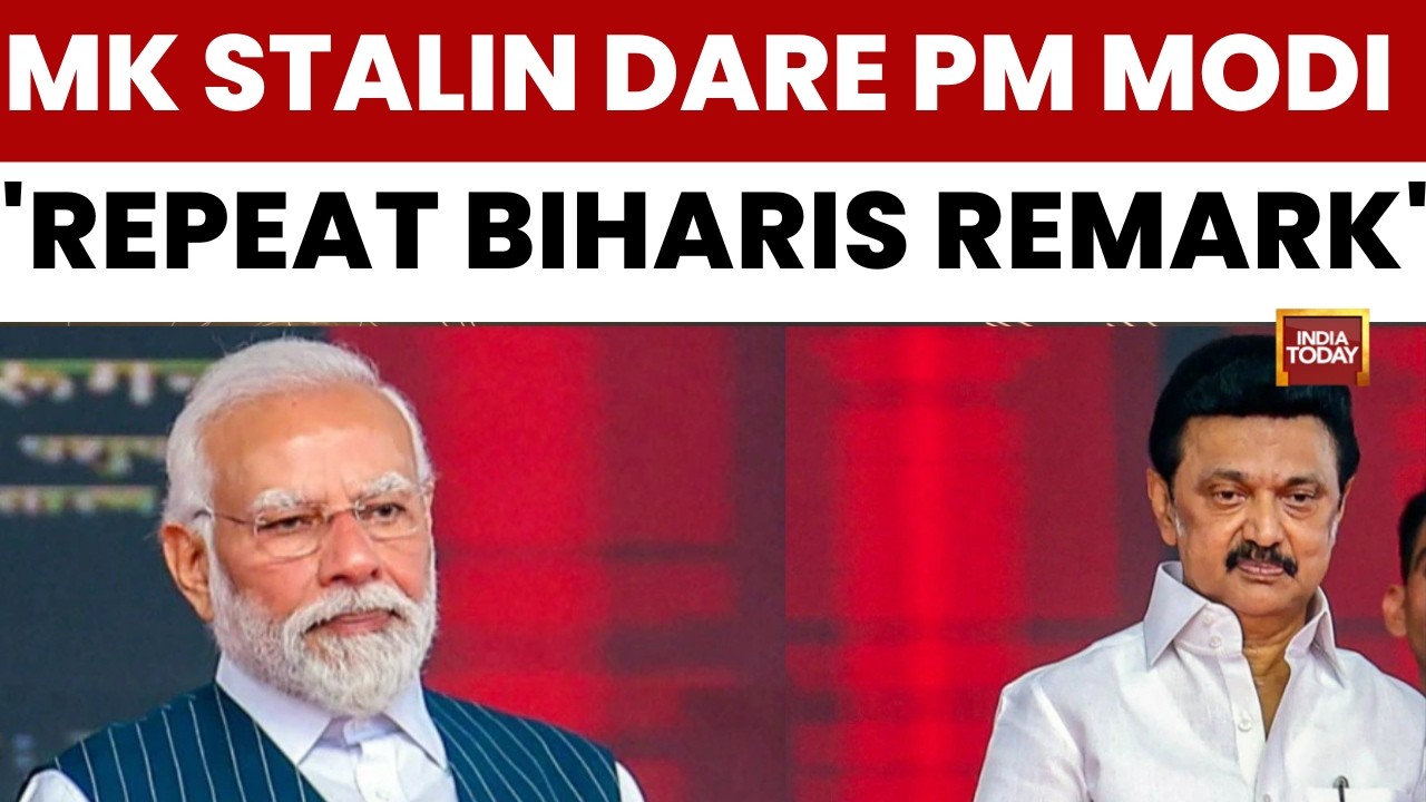 MK Stalin Dares PM Modi To Repeat Bihar Remarks On Tamils; Slams BJP Over Language Insults