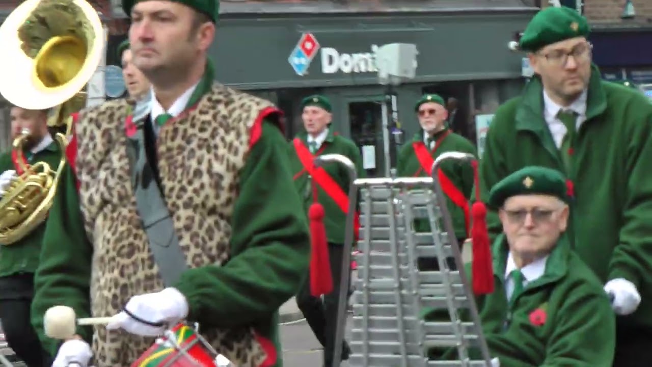 Donisthorpe Reunion Band. Remembrance parade Ashby 12th November