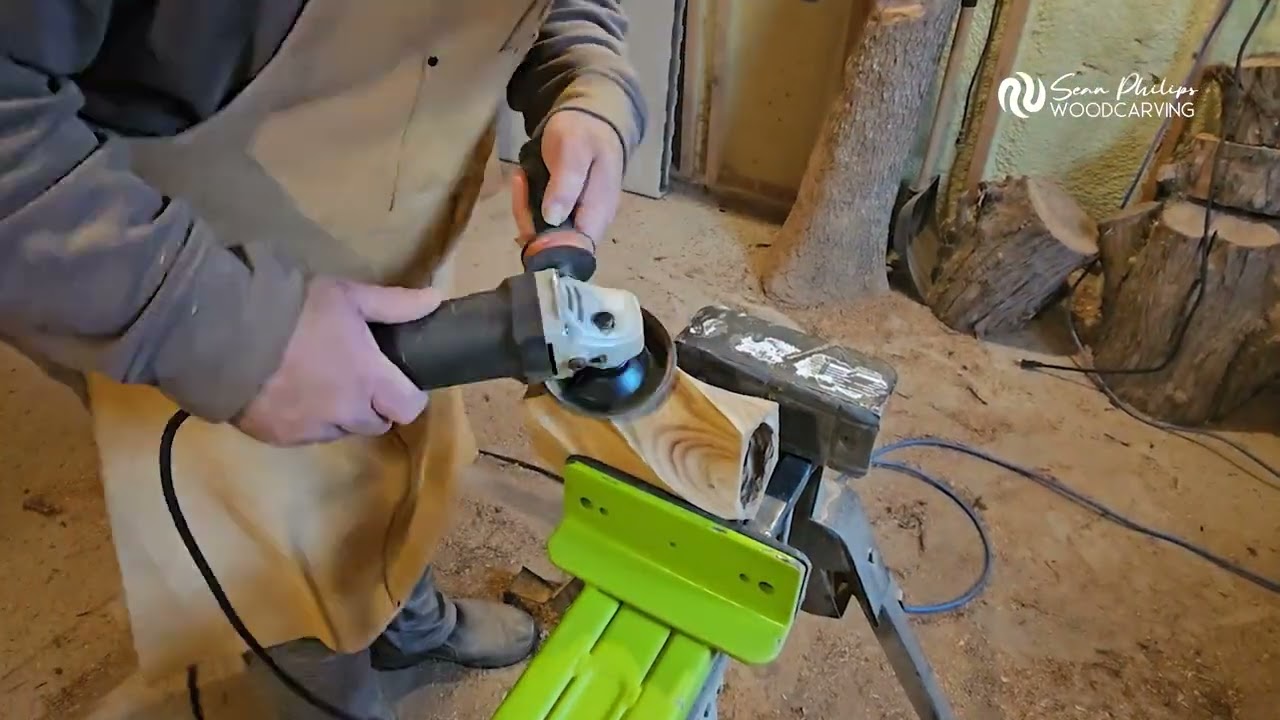 Olivewood Vase Carving