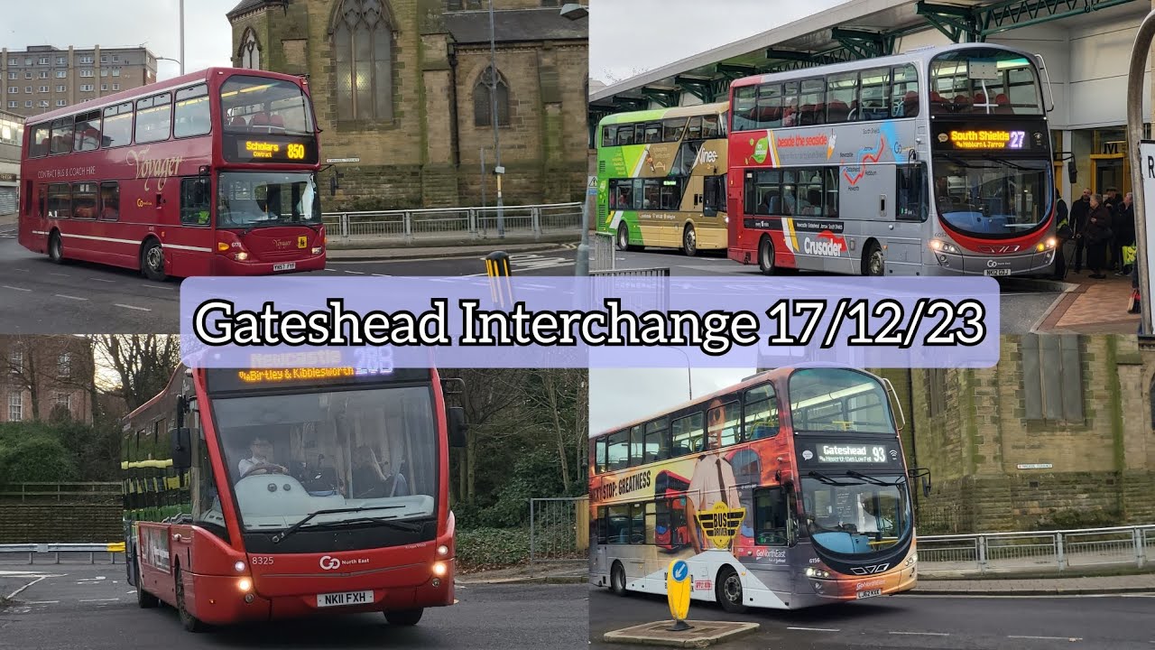 Buses at Gateshead Interchange | 17/12/23