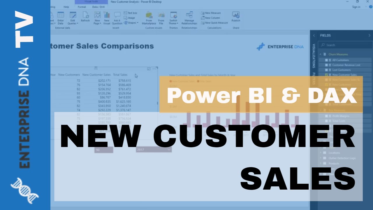 Evaluating New Customer Sales - Advanced Analytics in Power BI