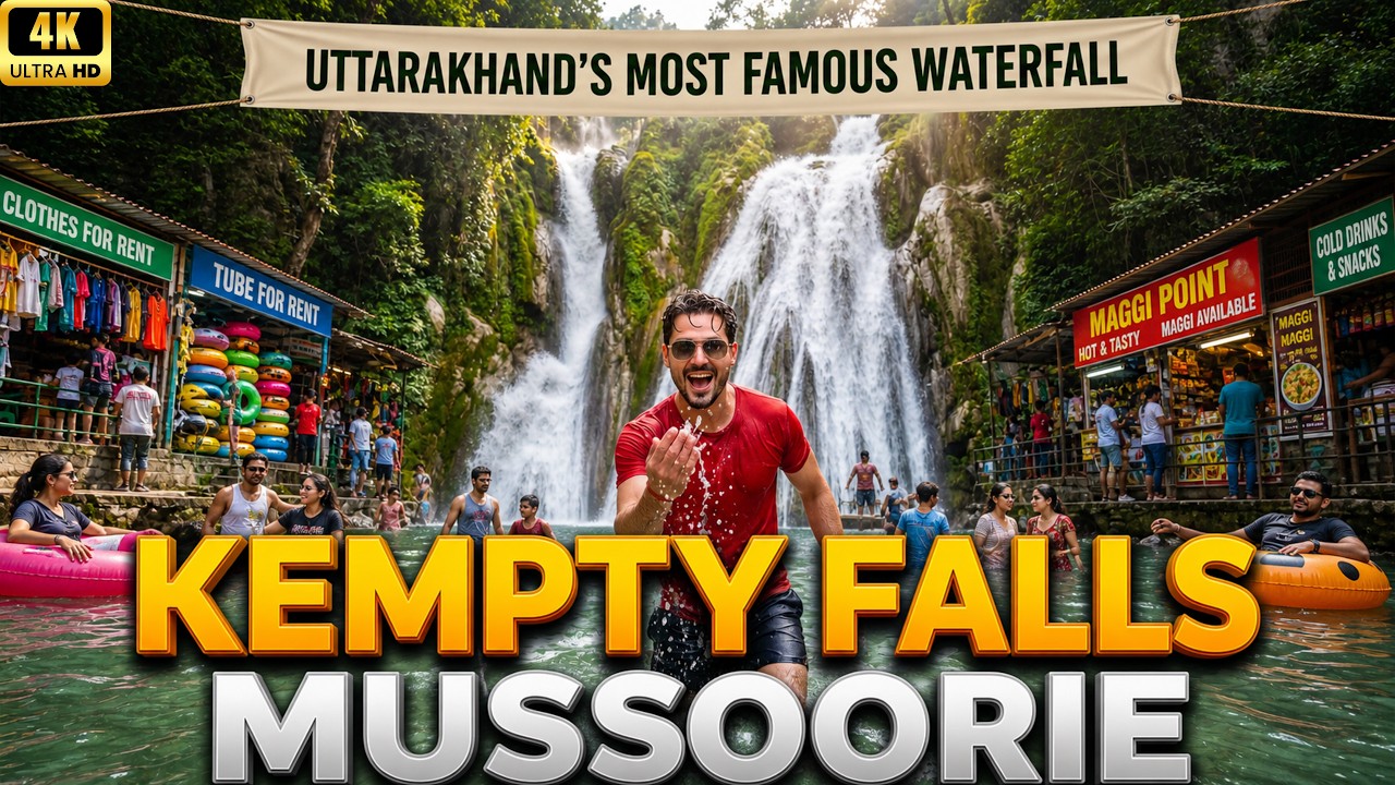 KEMPTY FALLS Mussoorie Full Tour: Ropeway, Waterfalls & Hotels | Mussoorie Tourist Places