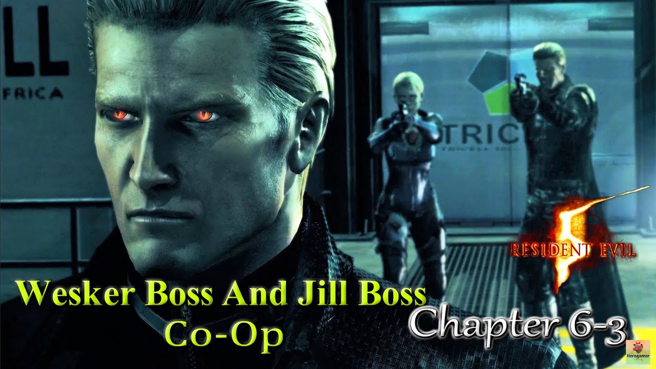 Re5 Nightmare Mod Walkthrough with Wesker Boss and Jill Boss Mod (Co-Op) Part 16 