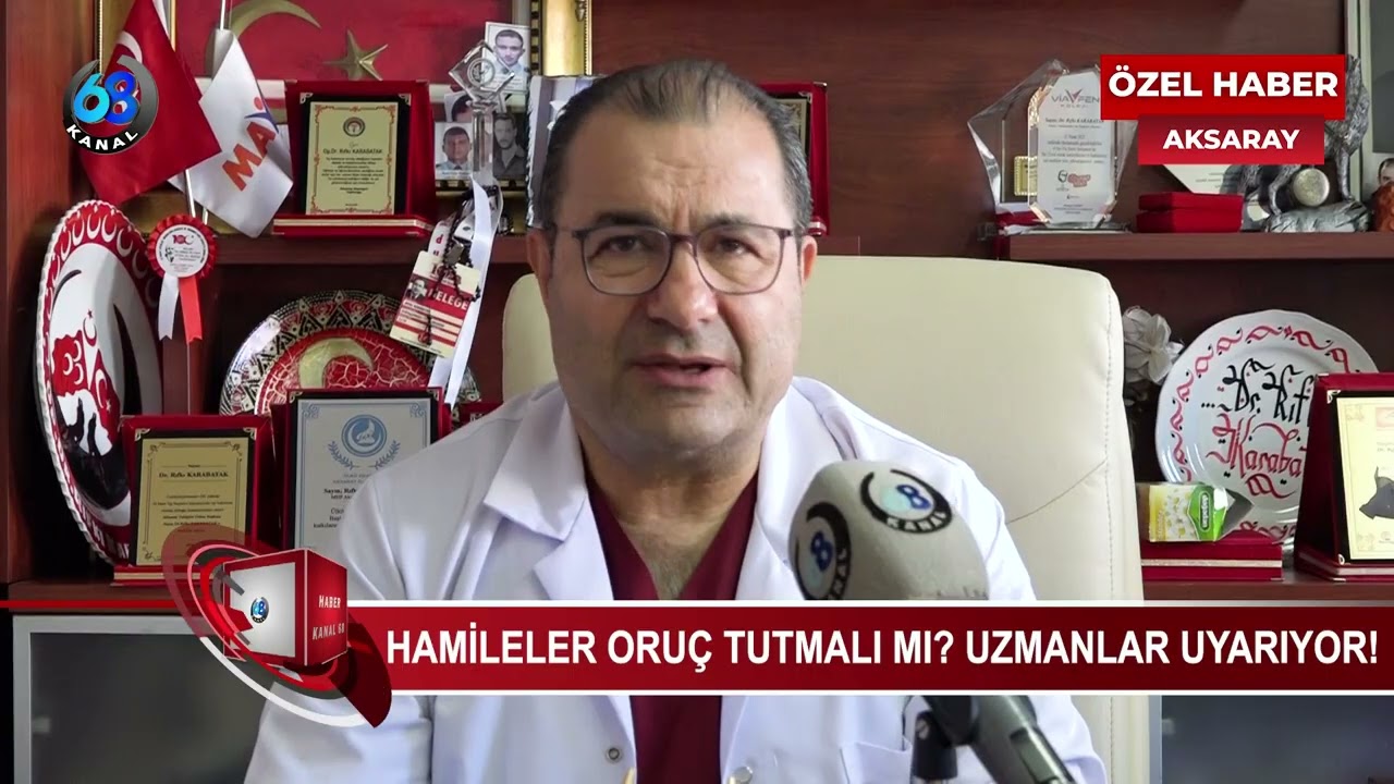 OP. DR. RIFKI KARABATAK HAYATİ UYARILARDA BULUNDU.