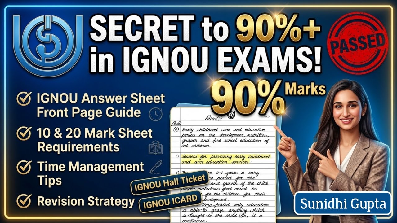 How to Score 90+ Marks in IGNOU June 2026 exam | how to score good marks in ignou exam