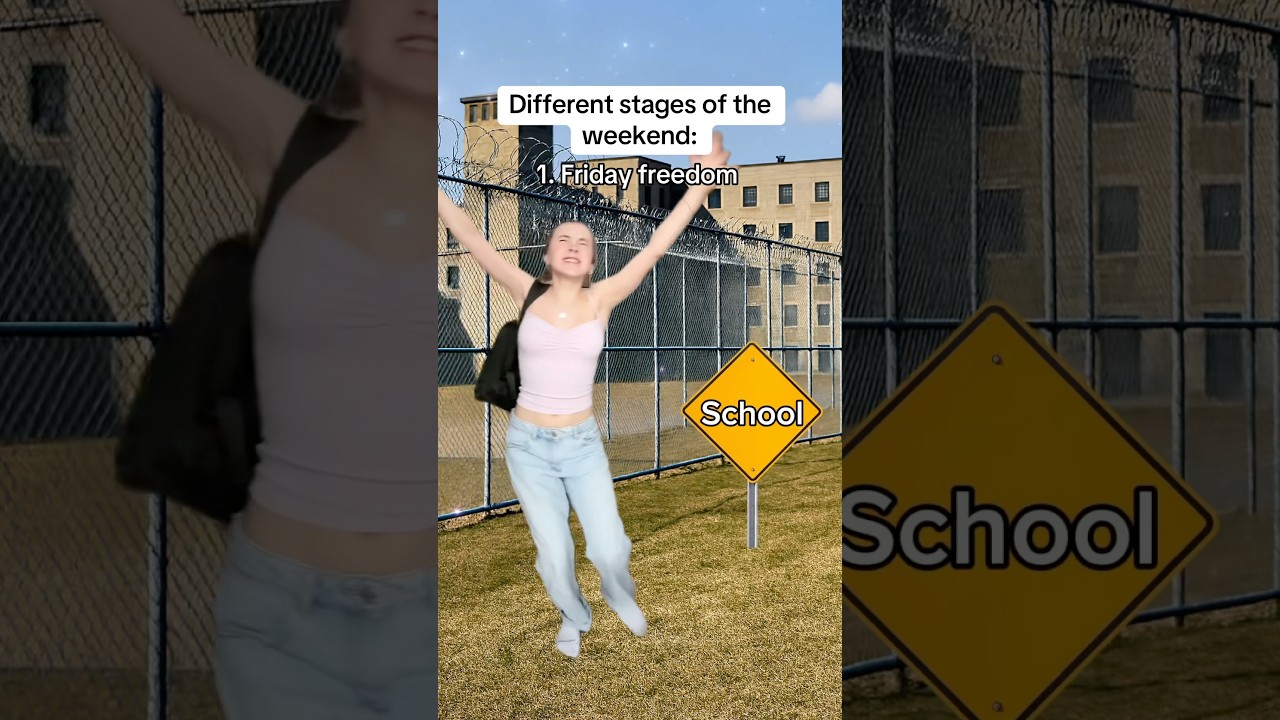 The different stages of the weekend #pov #relatable #skit #comedy