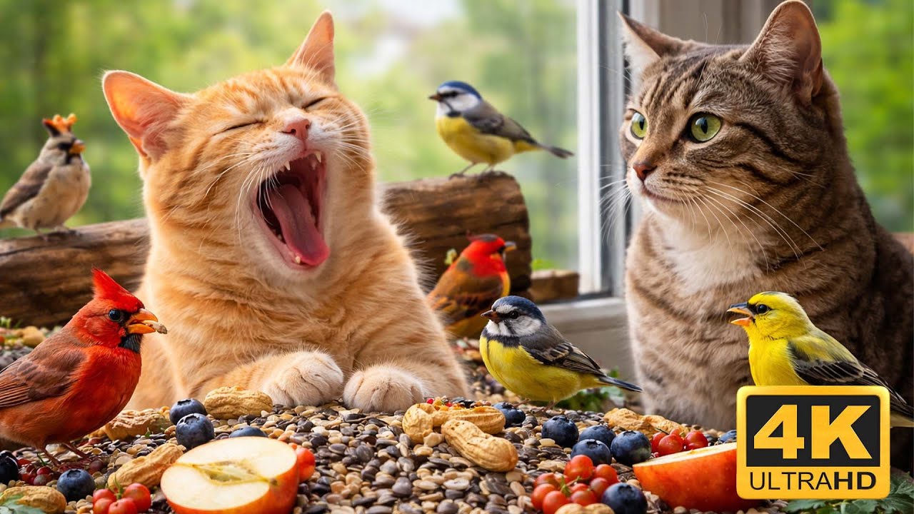 🔥 Pets Can’t Look Away 🐦😺🐶 | Ultimate TV for Cats & Dogs That Instantly Calms & Captivates | 4K HDR