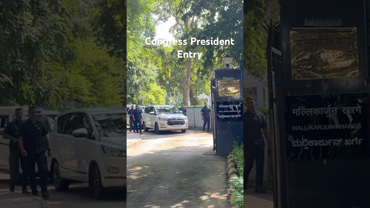 Congress President Mallikarjun Kharge Entry l Congress Party l Rahul Gandhi l #congresschief