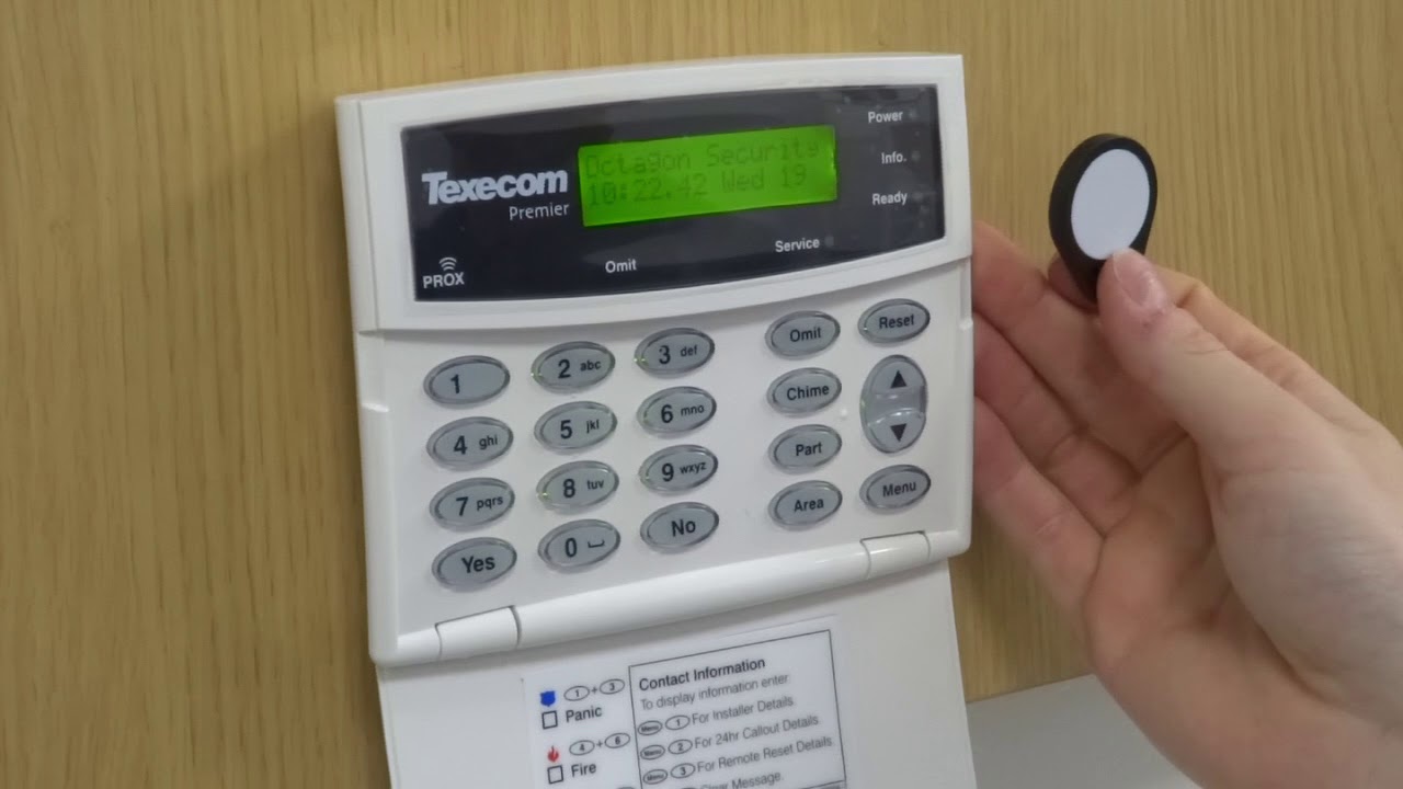 How To: Use Texecom Premier Proximity Tags (Arm/Disarm, Part-Set)