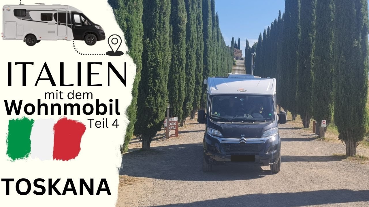 😎 ITALIEN TOSKANA, schönste Straße der Welt (?), Olivenöl-Produzent, mit Wohnmobil