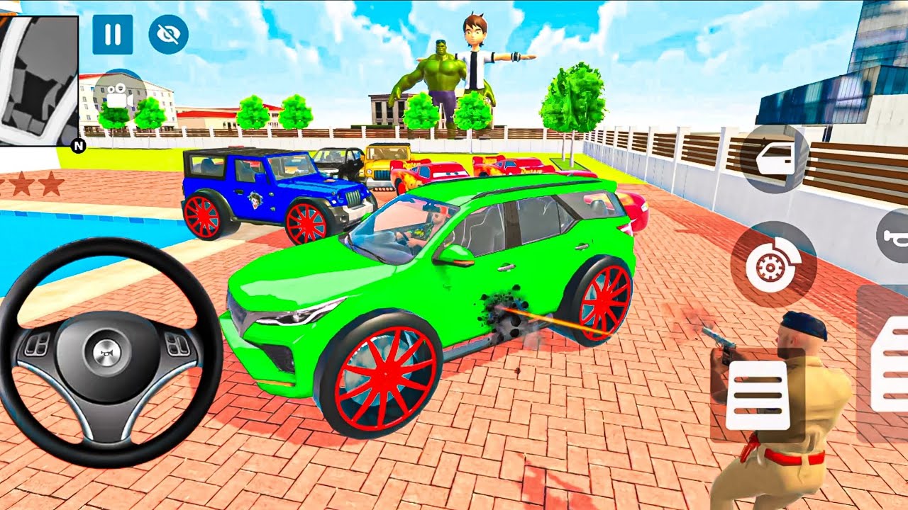 🚨Car Bike Game: Franklin Order In Modified Police Car 🦚 Car And drives A Indian 💸 Car In SUV Game