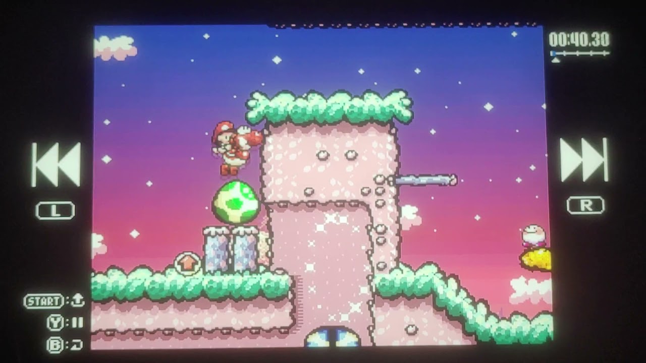 Yoshi's Island: Tongue Glitch and flashing green screen!