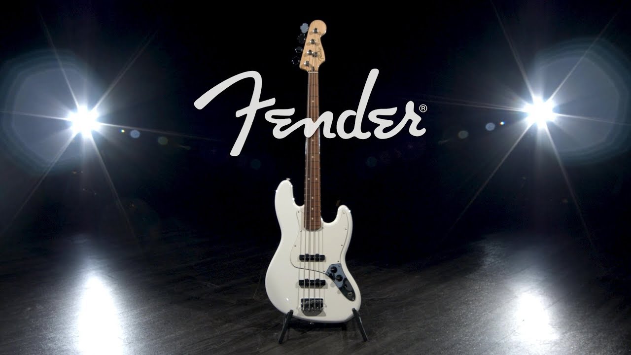 Fender Player Jazz Bass PF, Polar White | Gear4music demo