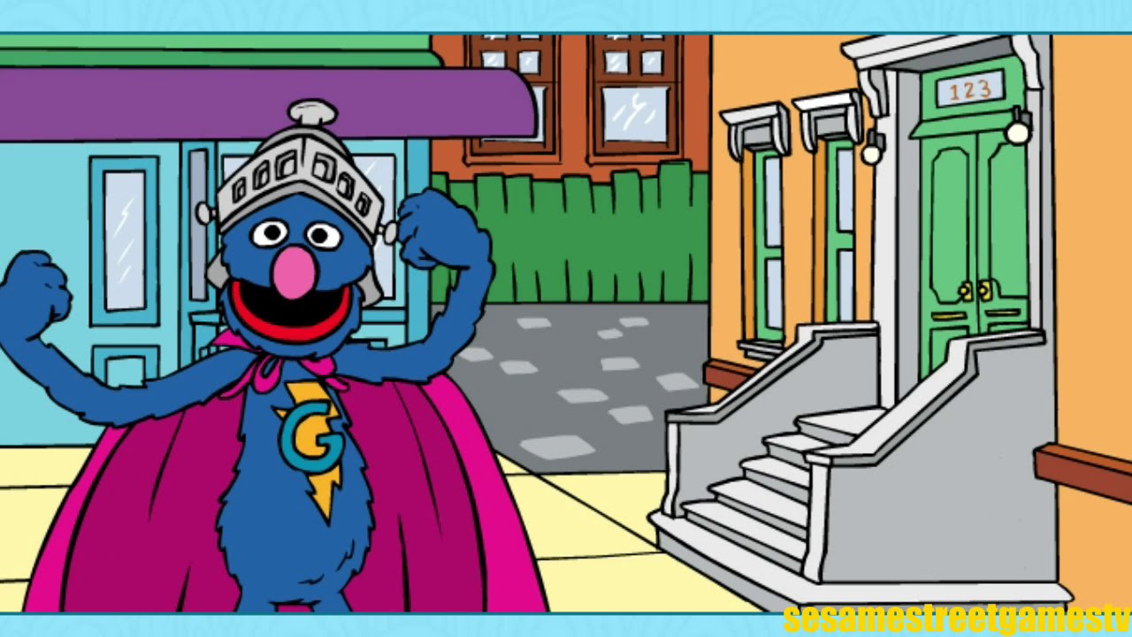 Sesame Street Super Grover The Nick of Rhyme Online Game For Kids