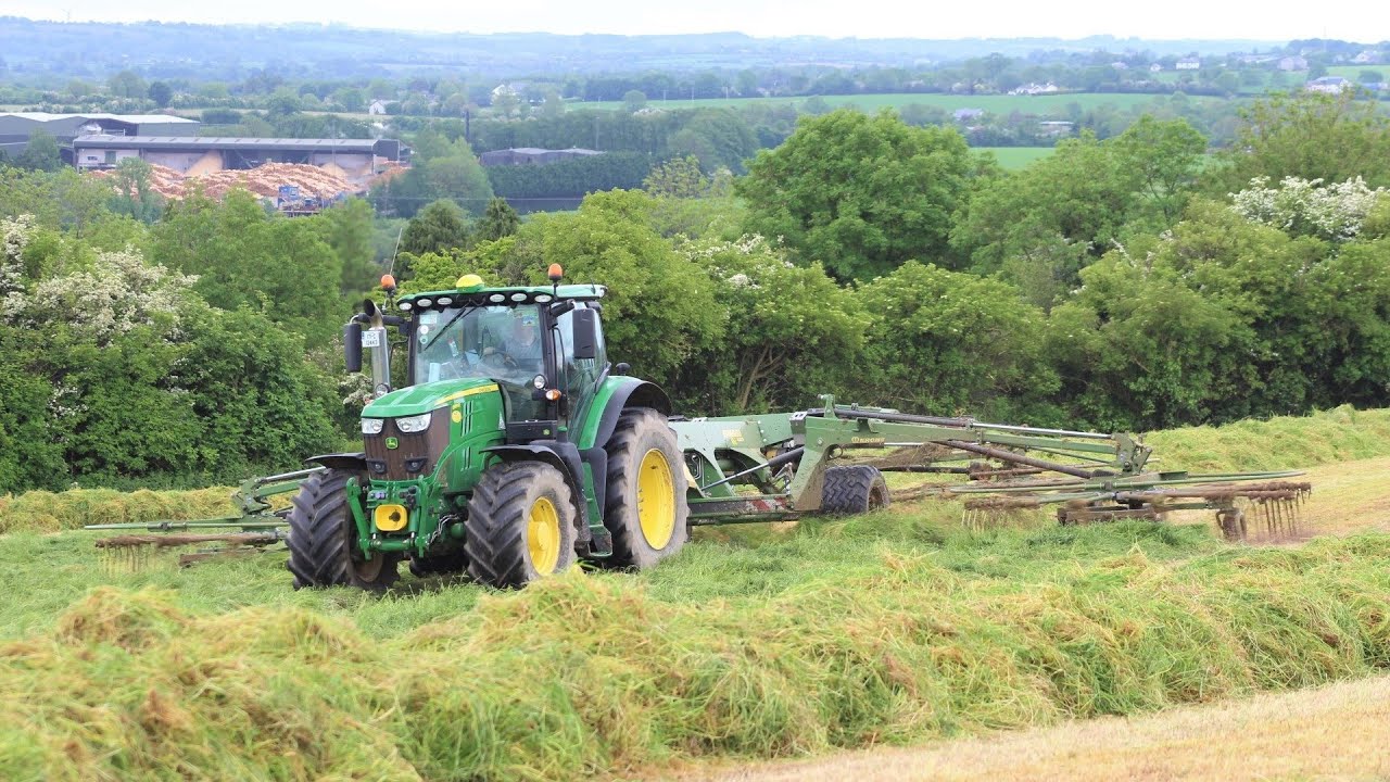 Silage 2021 ~ Two 4 Rotor Rakes, John Deere, New Holland, Krone & Claas