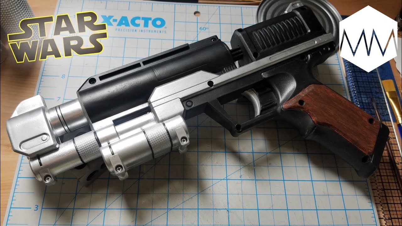 ▲ Wood Grain Paint Effect // Star Wars Naboo Inspired Blaster