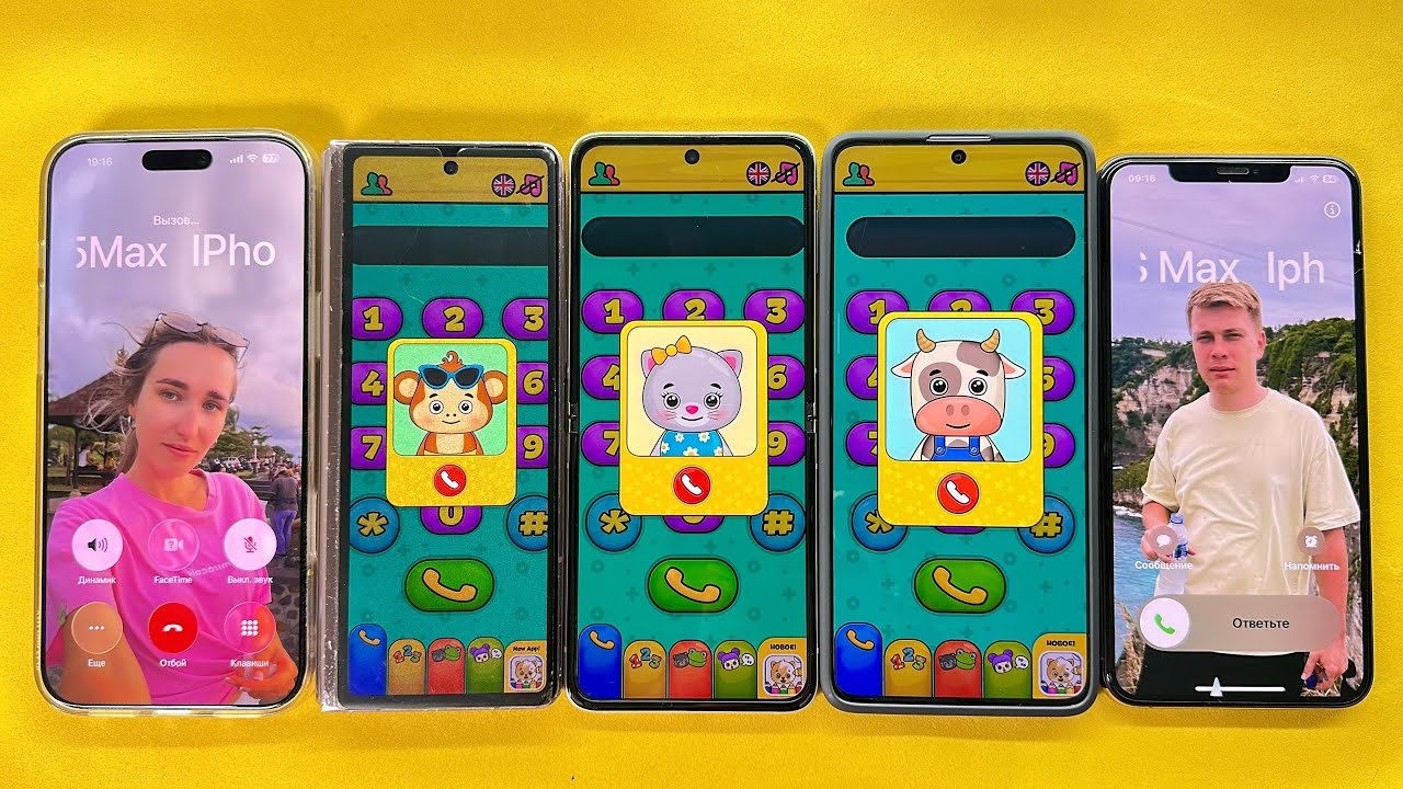 Incoming Call from baby phone Dad and mom iPhone 17, xs max, Samsung fold/ Flip/ Poco X6