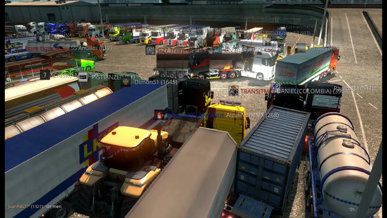Multiplayer ETS2 | Gran Convoy mucho trafico | Caláis a Duisburg