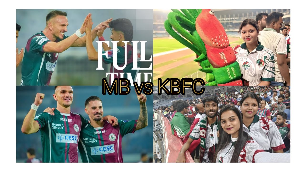 Mohunbagan 💚❤️ vs Kerala Blasters 💛 Match highlights// Mb 2-0 Kerala// All goals// matchday vlog 