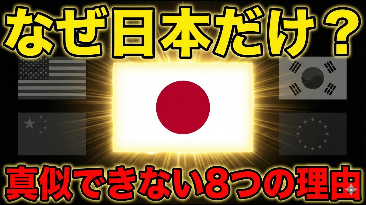 【日本が最強】なぜ日本だけ？世界が真似できない8つの理由。他国には不可能