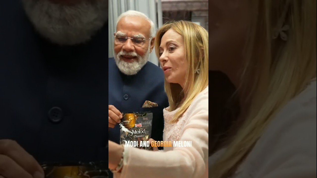 Modi and Meloni viral video #melody #modi #youtubeshorts