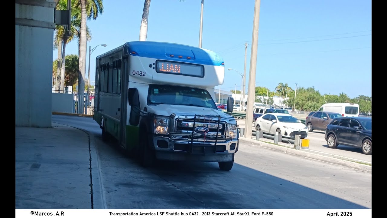 Bus ride on Board LSF Shuttle bus 0432.   2013 Starcraft AllStar XL Ford F 550 Superduty.