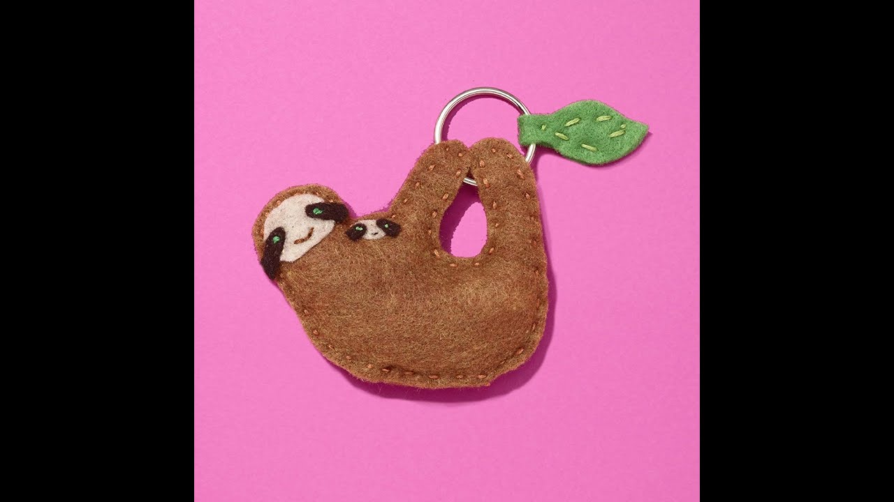 DIY Cute Sloth Keychain -- Ignite Studio Winter Maker Challenge
