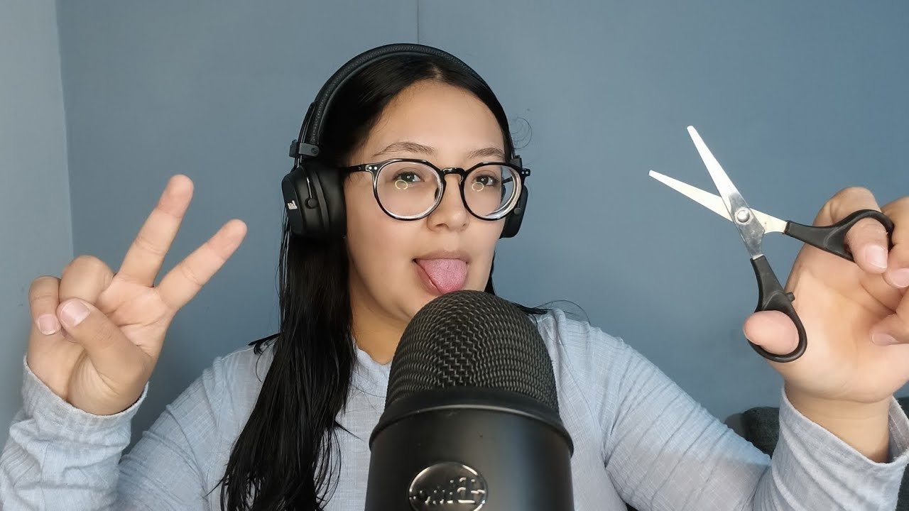 ASMR CON TIJERAS ✂️✂️💦💦🤤❤️