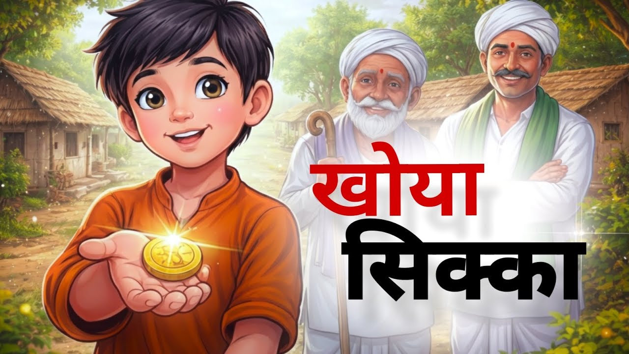 खोया सिक्का | CARTOON STORY | HINDI STORIES | FAIRY TALES IN HINDI