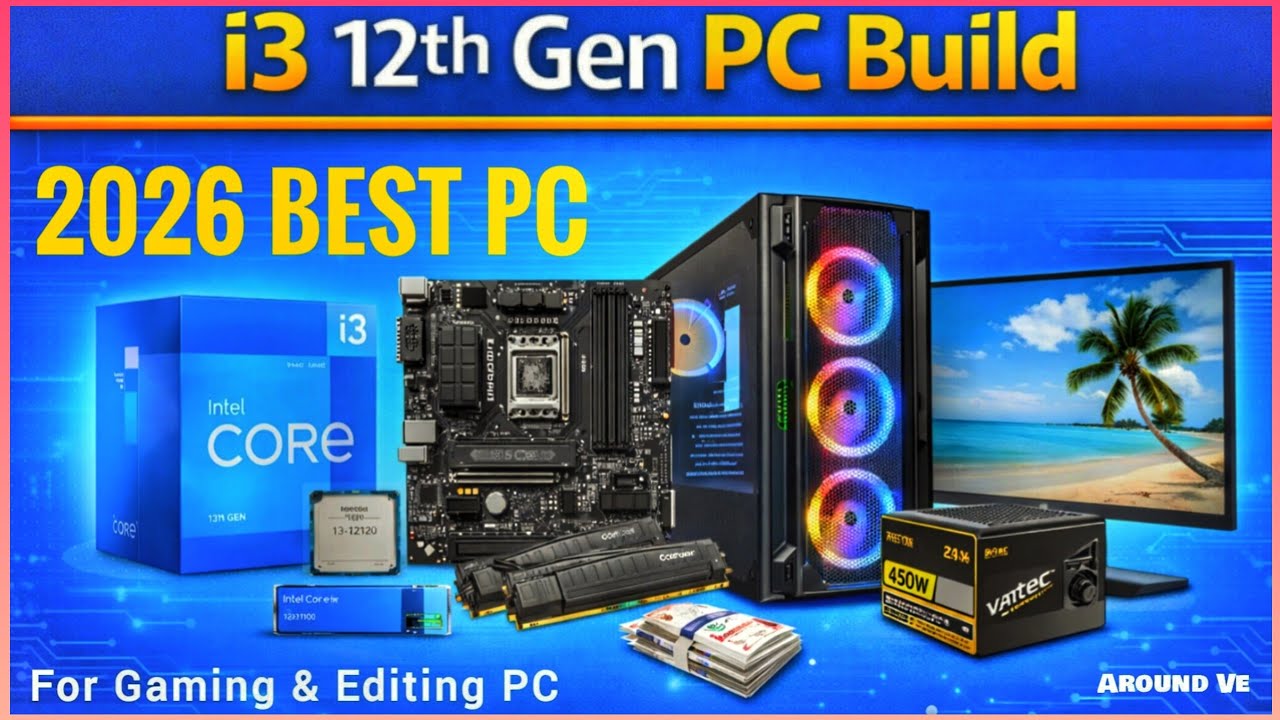 2026 Best PC 🔥 i3 12th Gen PC  Build Under ₹45,000 😱 | 𝗖𝗨𝗦𝗧𝗢𝗠 𝗣𝗖 𝗕𝗨𝗜𝗟𝗗𝗚𝗮𝗺𝗶𝗻𝗴 | 𝗘𝗱𝗶𝘁𝗶𝗻𝗴 | 𝗦𝘁𝗿𝗲𝗮𝗺𝗶𝗻𝗴 🔥