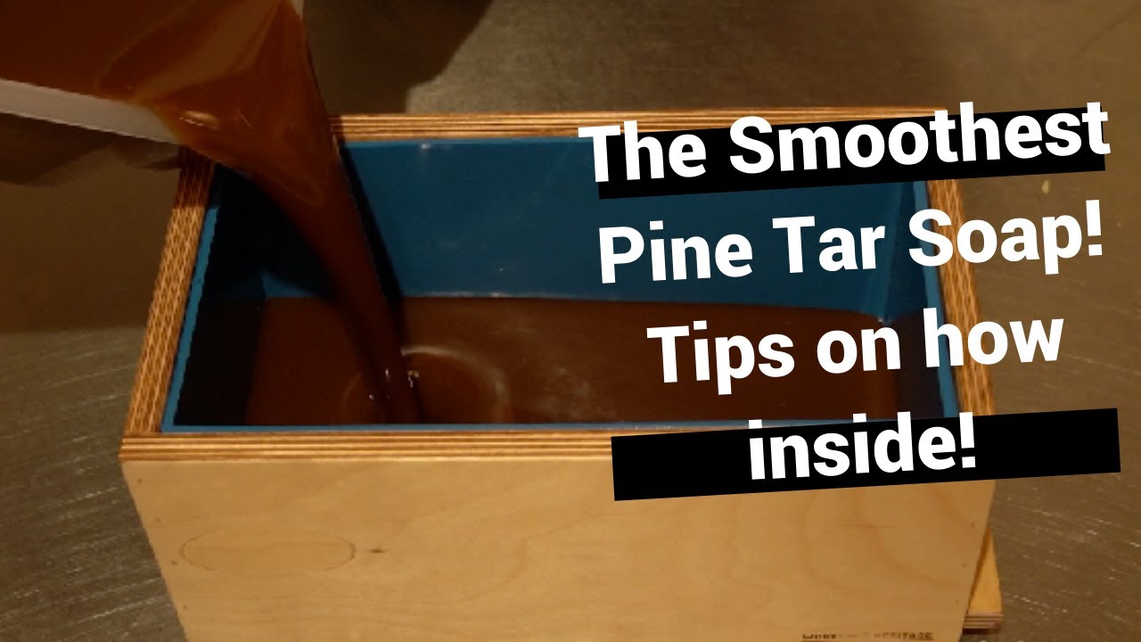 The Smoothest Pine Tar Soap Making Video!  by ZAJA Natural | ASMR