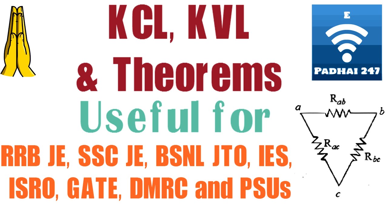KCL | KVL | Superposition Theorem | Voltage Divider | Current Divider | Thevenin Norton Theorem |