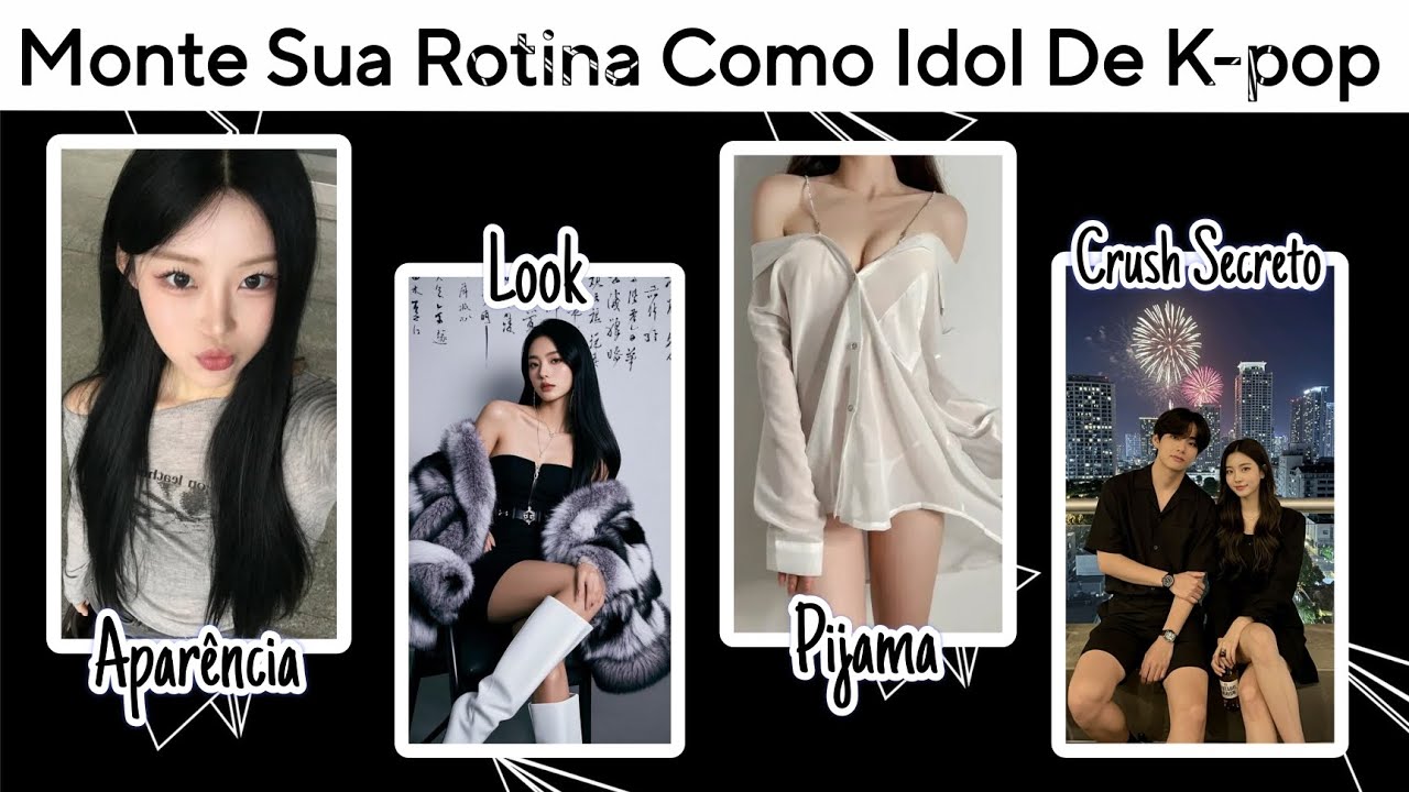 Monte Sua Rotina Como Idol De K-pop! 🎤✨ | Você Aguentaria? 👀 (Quiz Interativo)