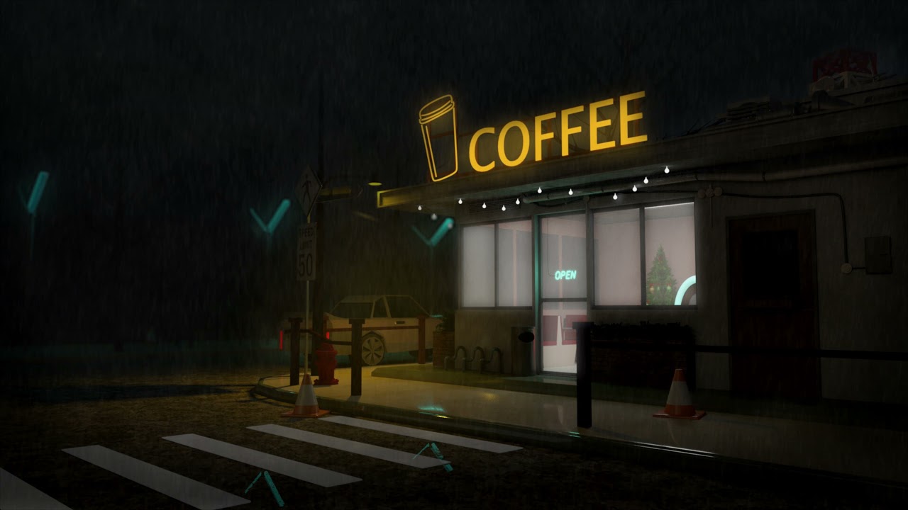 1 Hour Of Frank Sinatra Playing In The Other Room - Rain Ambience & Music