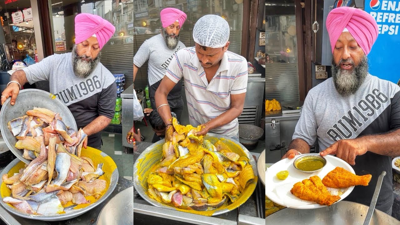 OG Amritsari Fish at Bubby Fish Corner, Amritsar | Best of Indian Street Food |