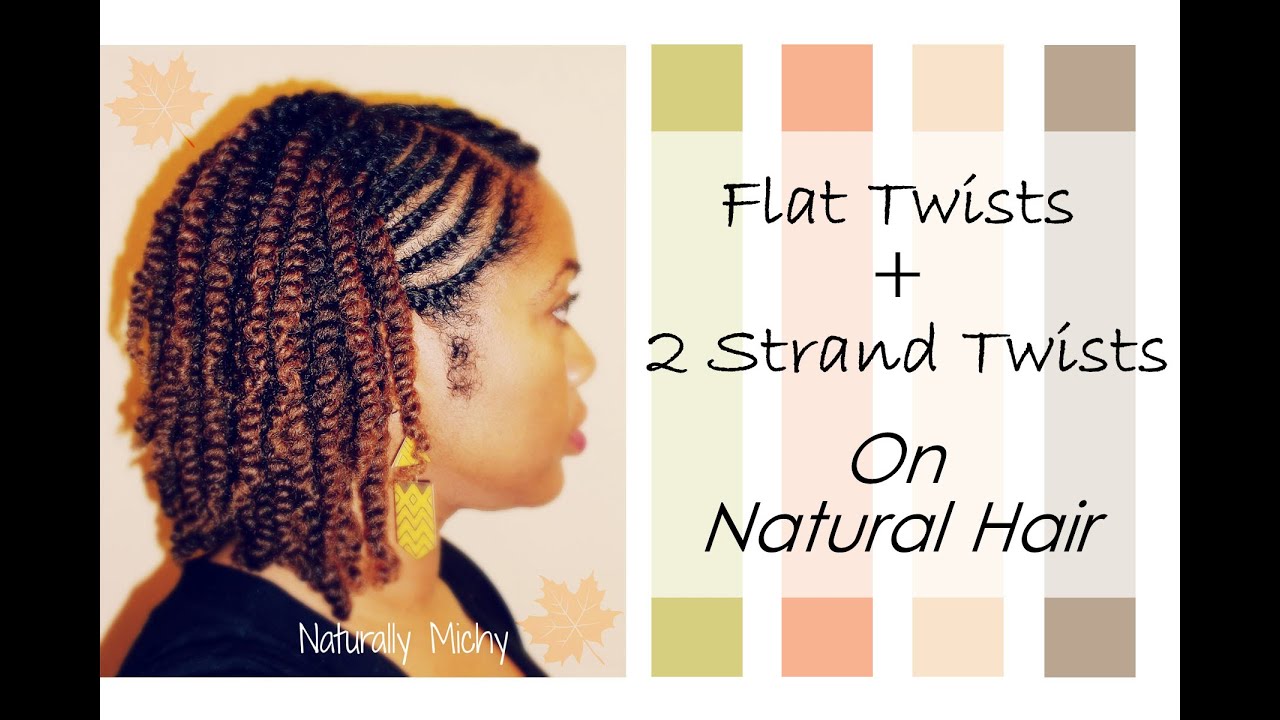 Flat Twists + 2 Strand Twists | Natural Hair | Naturally Michy
