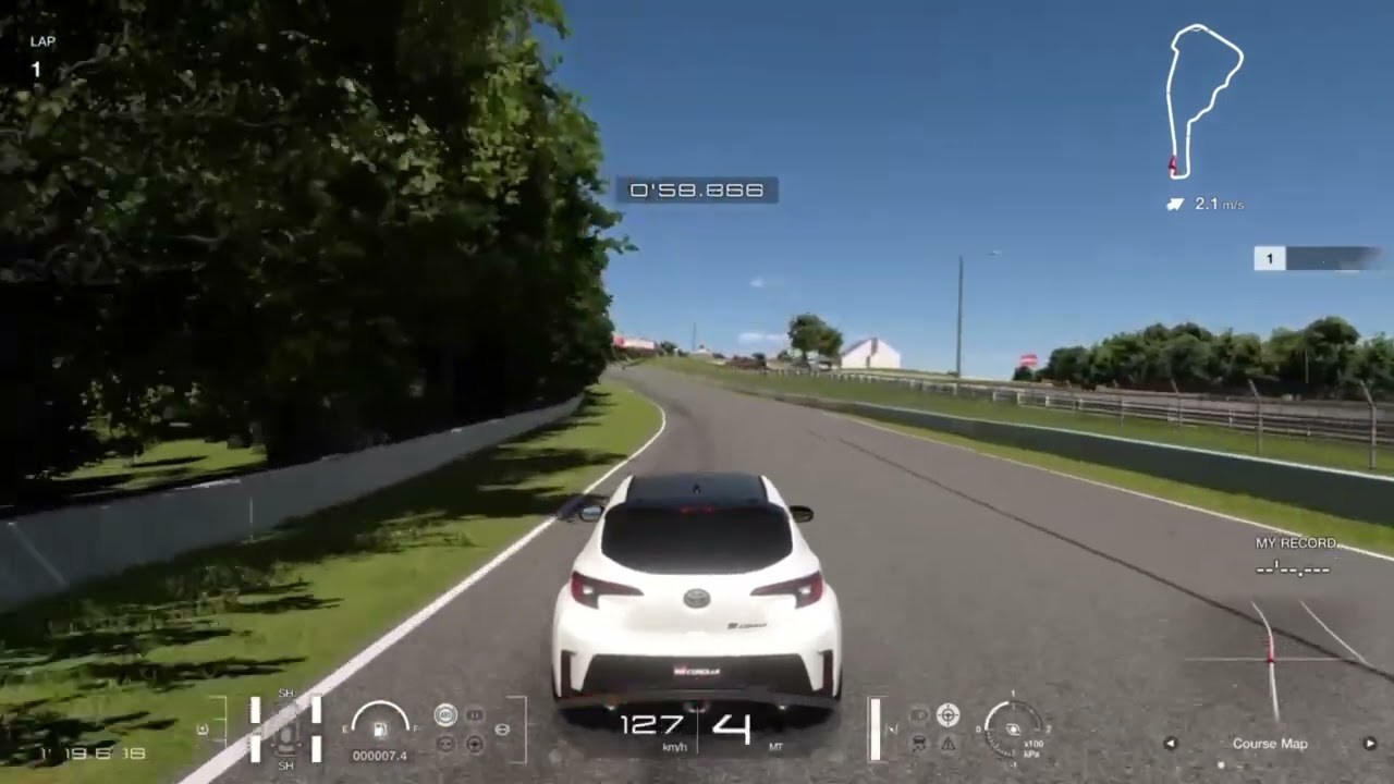 GT7 GRカローラはこんな感じ